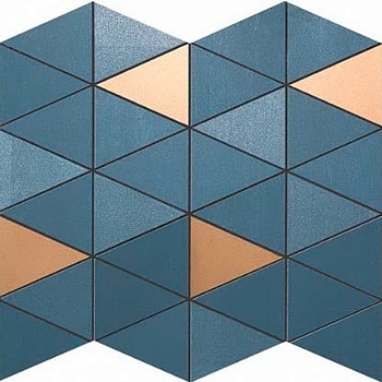 Мозаика Mek Blue Mosaico Diamond Gold Wall 30.5x30.5